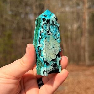 NEW! Chrysocolla Malachite Stone Point